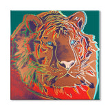 Wild Animal Canvas Print Pop Art Style Textured Dining Room Painting in Pastel Color Clearhalo 'Arts' 'Canvas Art' 1860429