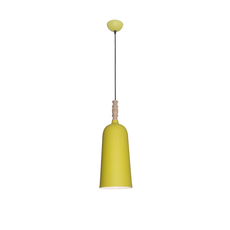 1 Light Bell Shaped Pendant Light Nordic Stylish Metal Hanging Lamp for Cafe Bookstore Clearhalo 'Ceiling Lights' 'Modern Pendants' 'Modern' 'Pendant Lights' 'Pendants' Lighting' 186061