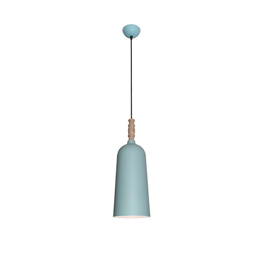 1 Light Bell Shaped Pendant Light Nordic Stylish Metal Hanging Lamp for Cafe Bookstore Clearhalo 'Ceiling Lights' 'Modern Pendants' 'Modern' 'Pendant Lights' 'Pendants' Lighting' 186065
