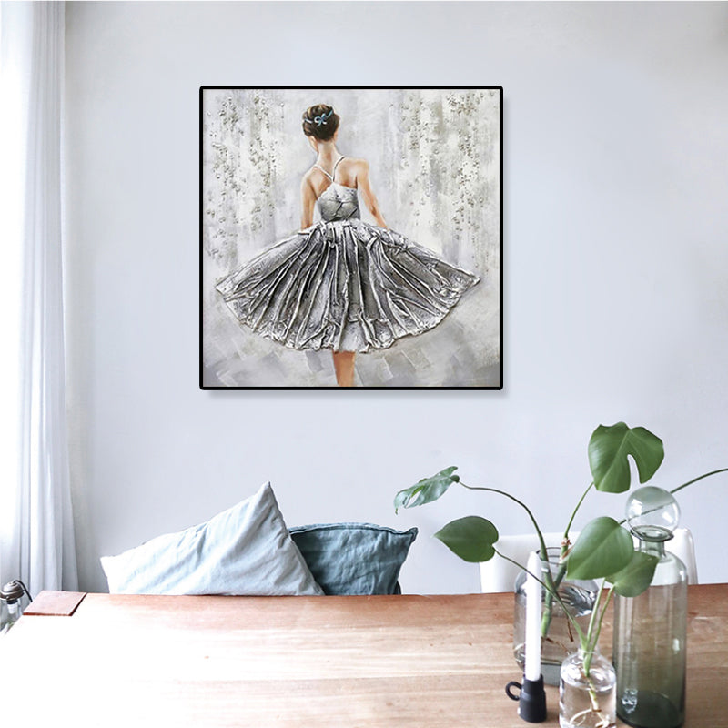 Dancing Maiden Canvas Wall Art for Boys Bedroom in Light Color, Multiple Sizes Available Clearhalo 'Arts' 'Canvas Art' 1860837