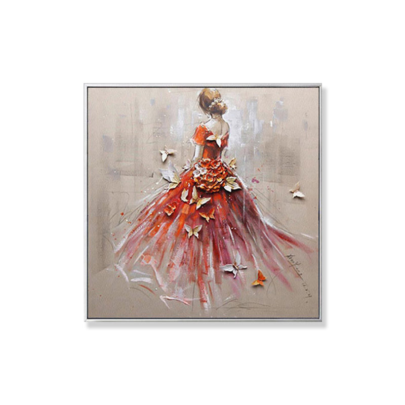 Dancing Maiden Canvas Wall Art for Boys Bedroom in Light Color, Multiple Sizes Available Clearhalo 'Arts' 'Canvas Art' 1860843