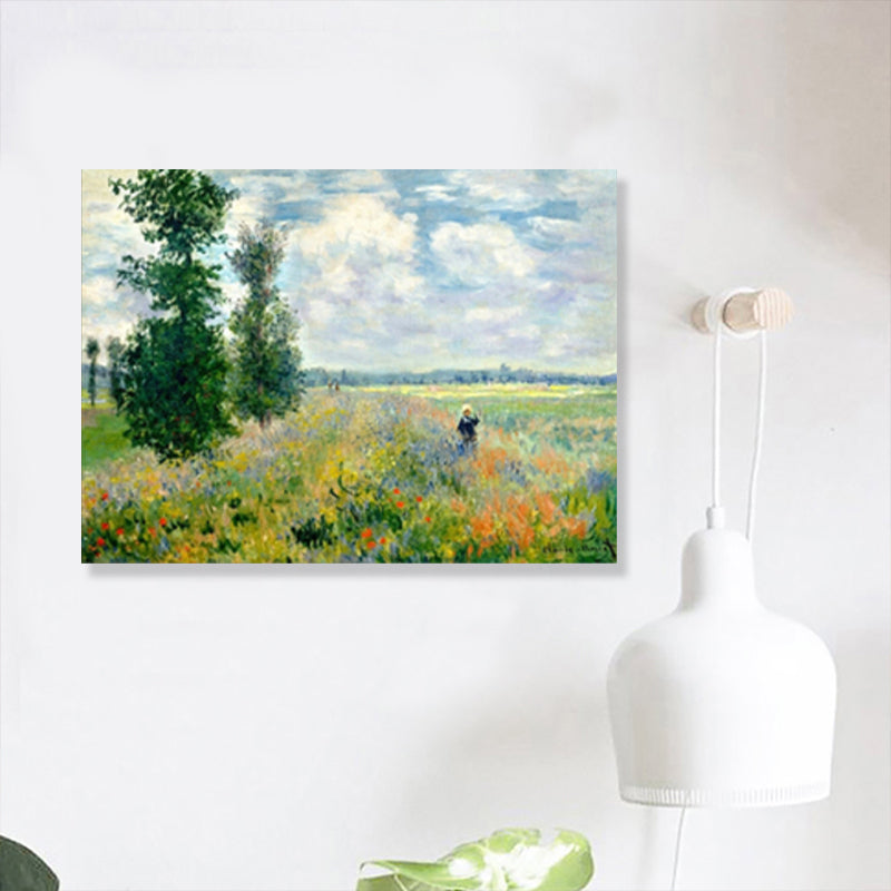 Vivid Natural Scenery Wall Decor Impressionism Textured Sitting Room Wrapped Canvas Yellow Clearhalo 'Arts' 'Canvas Art' 1860869