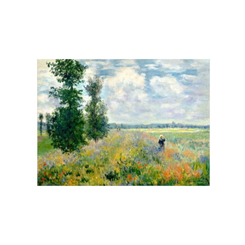 Vivid Natural Scenery Wall Decor Impressionism Textured Sitting Room Wrapped Canvas Clearhalo 'Arts' 'Canvas Art' 1860872