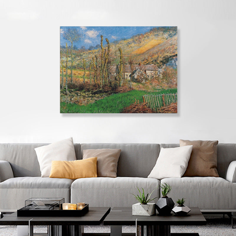 Vivid Natural Scenery Wall Decor Impressionism Textured Sitting Room Wrapped Canvas Clearhalo 'Arts' 'Canvas Art' 1860882