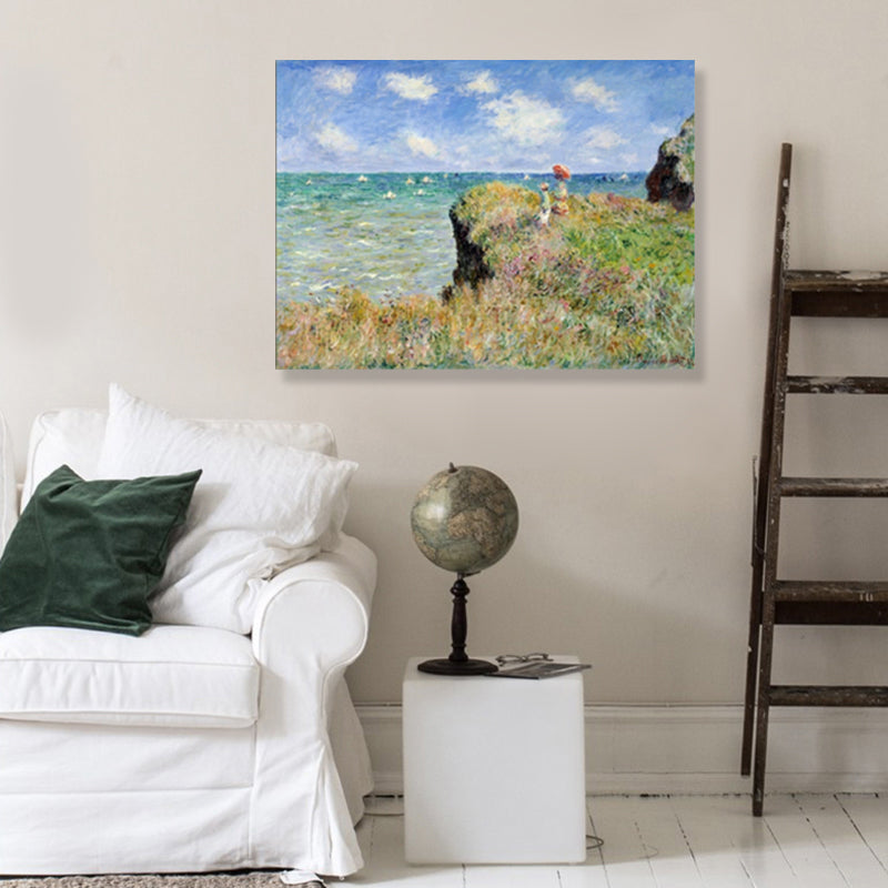 Vivid Natural Scenery Wall Decor Impressionism Textured Sitting Room Wrapped Canvas Clearhalo 'Arts' 'Canvas Art' 1860887