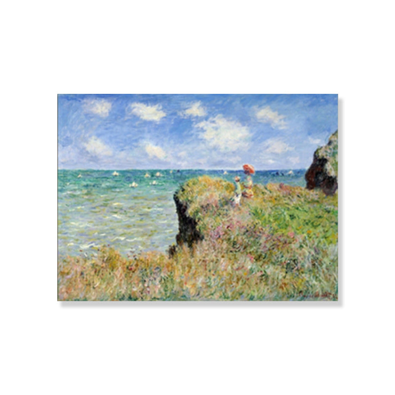 Vivid Natural Scenery Wall Decor Impressionism Textured Sitting Room Wrapped Canvas Clearhalo 'Arts' 'Canvas Art' 1860888