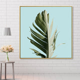 Banana Leaf Canvas Tropics Aesthetics Botanics Wall Art Print in Green for Bedroom Clearhalo 'Art Gallery' 'Canvas Art' 'Coastal Art Gallery' 'Tropical' Arts' 1861799