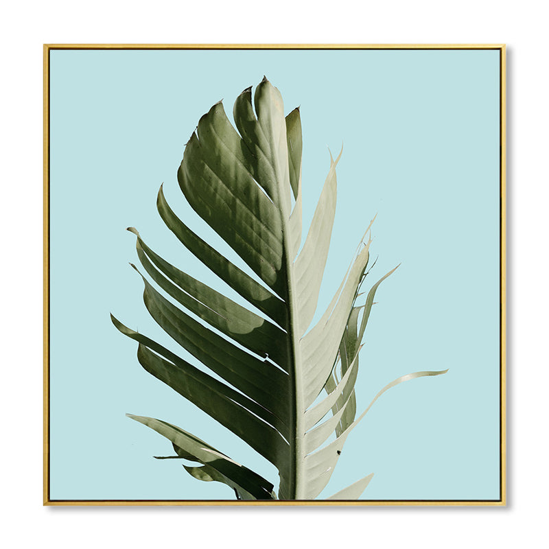 Banana Leaf Canvas Tropics Aesthetics Botanics Wall Art Print in Green for Bedroom Clearhalo 'Art Gallery' 'Canvas Art' 'Coastal Art Gallery' 'Tropical' Arts' 1861801