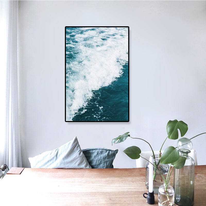 Tropics Natural Scenery Wall Art Living Room Canvas Print in Dark Color, Multiple Sizes Clearhalo 'Art Gallery' 'Canvas Art' 'Coastal Art Gallery' 'Tropical' Arts' 1861972