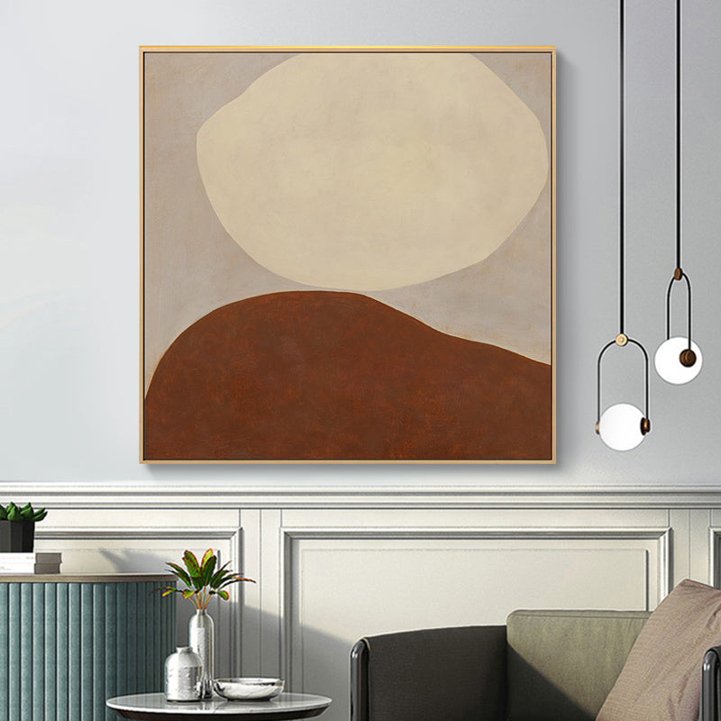 Abstract Pattern Canvas Art Scandinavian Style Textured Wall Decor in Soft Color Clearhalo 'Arts' 'Canvas Art' 1862025