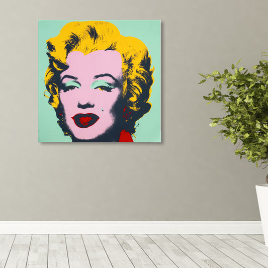 Marilyn Monroe Canvas House Interior Paintings Figure Wall Art Print in Soft Color, Textured Clearhalo 'Arts' 'Canvas Art' 1862057