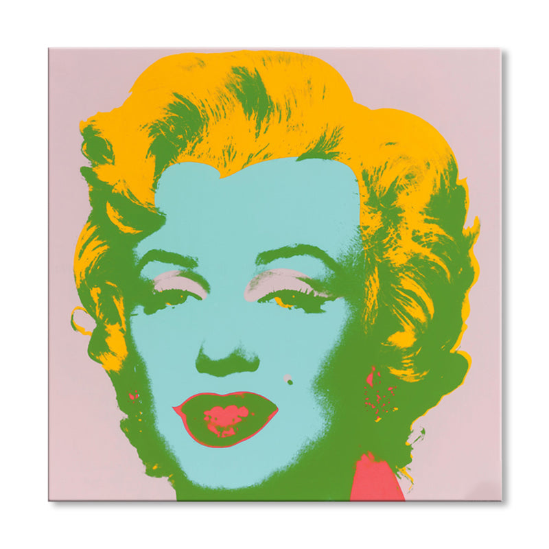 Marilyn Monroe Canvas House Interior Paintings Figure Wall Art Print in Soft Color, Textured Clearhalo 'Arts' 'Canvas Art' 1862070