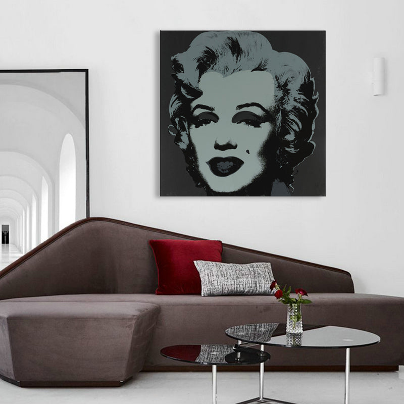 Marilyn Monroe Canvas House Interior Paintings Figure Wall Art Print in Soft Color, Textured Clearhalo 'Arts' 'Canvas Art' 1862072