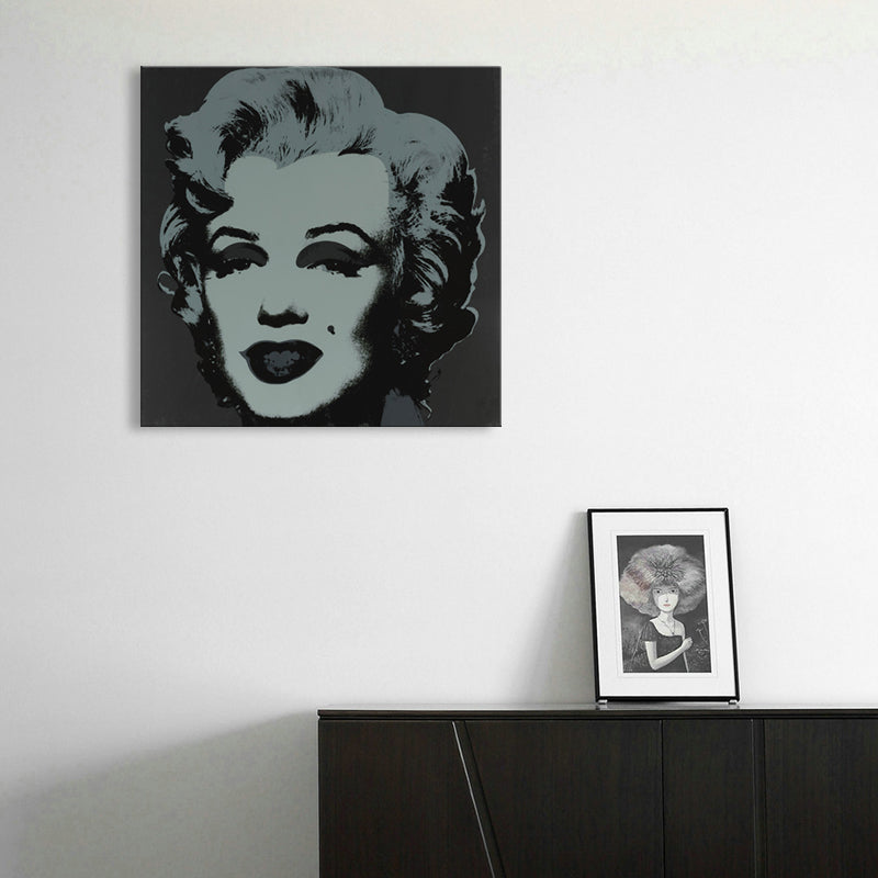 Marilyn Monroe Canvas House Interior Paintings Figure Wall Art Print in Soft Color, Textured Clearhalo 'Arts' 'Canvas Art' 1862073