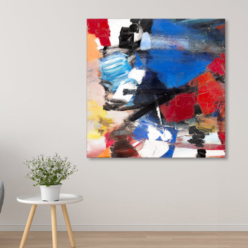 Pop Art Oil Painting Canvas Print Abstract Pattern Light Color Boys Bedroom Wall Decor Clearhalo 'Arts' 'Canvas Art' 1862750