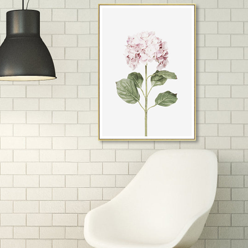 Textured Botanical Painting Canvas Print Contemporary Wall Art for Girls Bedroom Clearhalo 'Arts' 'Canvas Art' 1862803