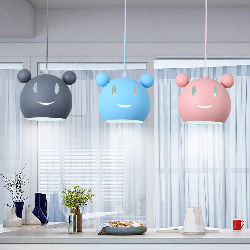 Nordic Stylish Mouse Pendant Light 3 Bulbs Metal Pendant Lamp for Child Bedroom Clearhalo 'Ceiling Lights' 'Pendant Lights' 'Pendants' Lighting' 186356