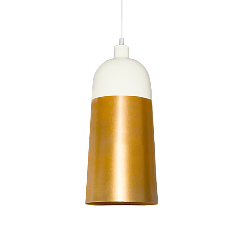 Modern Gold Hanging Lamp with Dome Shade 1 Head Metal Ceiling Pendant Light for Bedroom Clearhalo 'Ceiling Lights' 'Modern Pendants' 'Modern' 'Pendant Lights' 'Pendants' Lighting' 186393