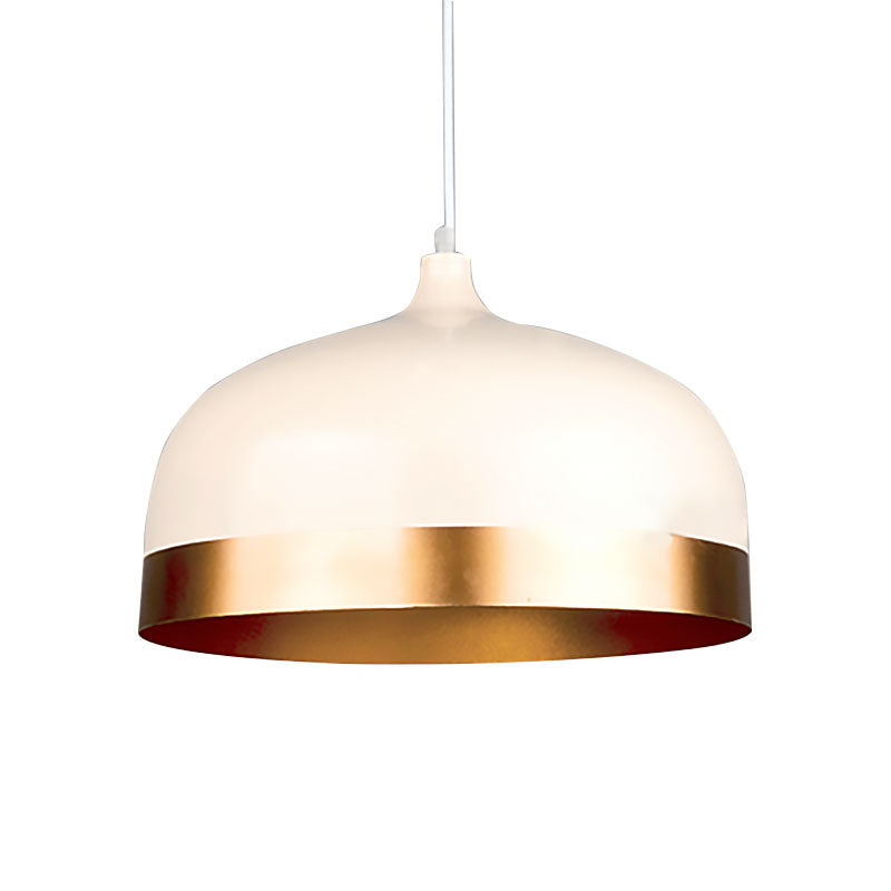 Modern Gold Hanging Lamp with Dome Shade 1 Head Metal Ceiling Pendant Light for Bedroom Clearhalo 'Ceiling Lights' 'Modern Pendants' 'Modern' 'Pendant Lights' 'Pendants' Lighting' 186396