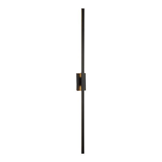 Minimalism Elongated Wall Lamp Fixture Metal Drawing Room LED Wall Sconce Light in Black Clearhalo 'Cast Iron' 'Glass' 'Industrial' 'Modern wall lights' 'Modern' 'Tiffany' 'Traditional wall lights' 'Wall Lamps & Sconces' 'Wall Lights' Lighting' 1865406