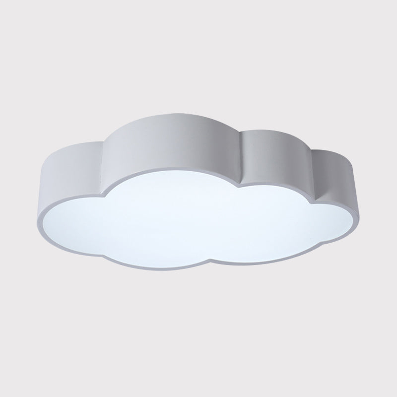 White/Red/Yellow Cloud Flush Ceiling Light Kids Acrylic Flush Mount Recessed Lighting for Kindergarten Clearhalo 'Ceiling Lights' 'Close To Ceiling Lights' 'Close to ceiling' 'Flush mount' Lighting' 1865806