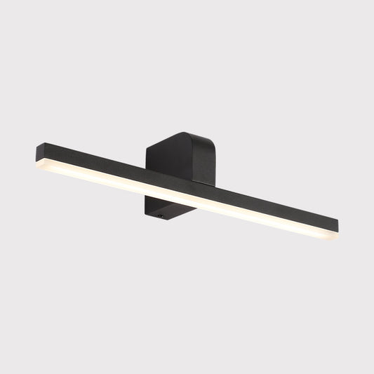 LED Bathroom Vanity Light Modern Style Black/White Wall Lighting Ideas with Slender Metal Shade in Warm/White Light Clearhalo 'Cast Iron' 'Glass' 'Industrial' 'Modern wall lights' 'Modern' 'Tiffany' 'Traditional wall lights' 'Vanity Lights' 'Wall Lights' Lighting' 1866043