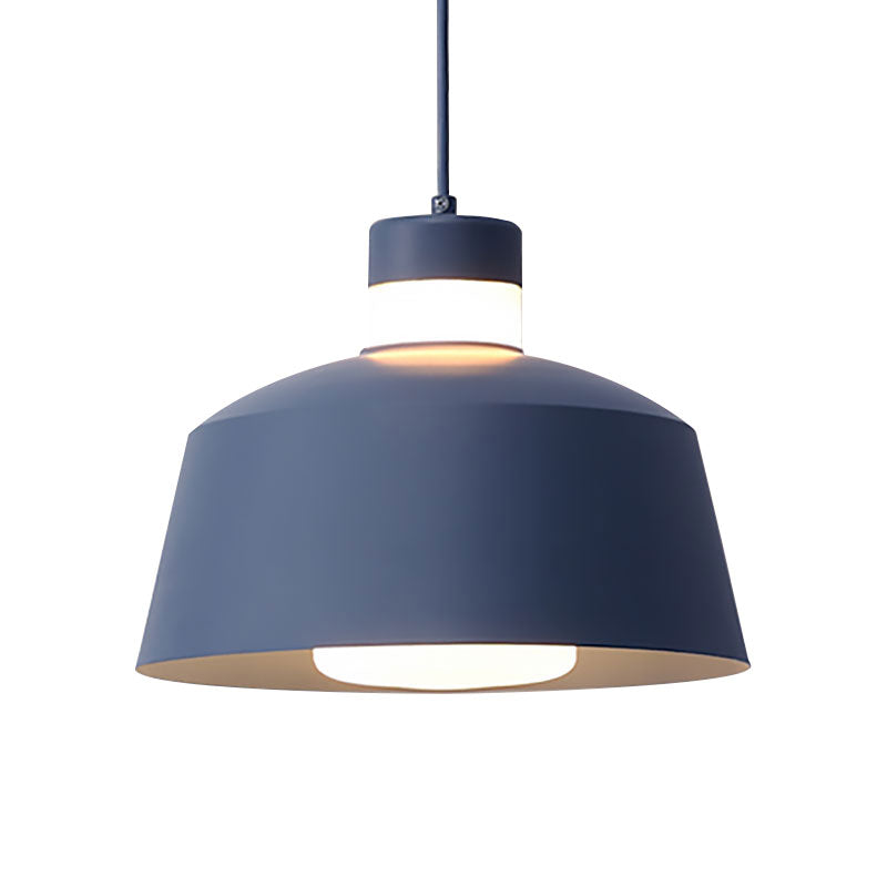 Tapered Pendant Light Modernism Metal 1 Light Pink/Grey/Yellow Hanging Ceiling Light for Living Room Clearhalo 'Ceiling Lights' 'Modern Pendants' 'Modern' 'Pendant Lights' 'Pendants' Lighting' 186648