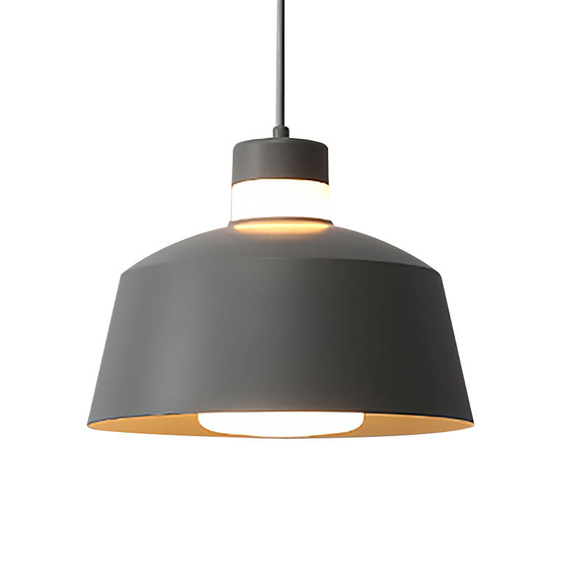 Tapered Pendant Light Modernism Metal 1 Light Pink/Grey/Yellow Hanging Ceiling Light for Living Room Clearhalo 'Ceiling Lights' 'Modern Pendants' 'Modern' 'Pendant Lights' 'Pendants' Lighting' 186652