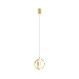 Aluminum Crossed Rings Drop Pendant Modern Style LED Pendulum Light in Gold over Dining Table Clearhalo 'Ceiling Lights' 'Modern Pendants' 'Modern' 'Pendant Lights' 'Pendants' Lighting' 1866635