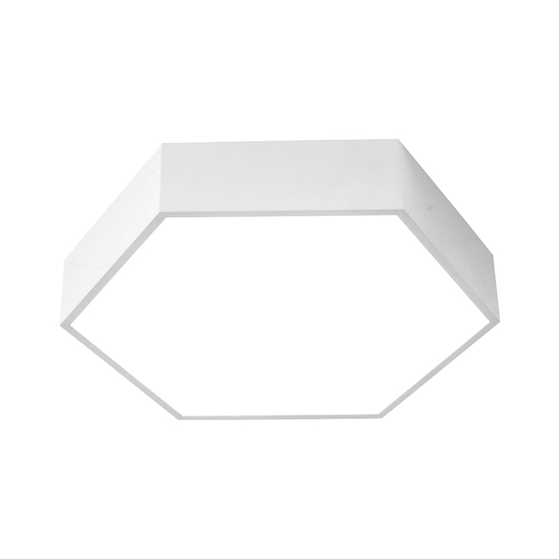 Hexagon LED Flush Ceiling Light Macaroon Acrylic Red/Yellow/Green Flush Mount Lighting for Children Room Clearhalo 'Ceiling Lights' 'Close To Ceiling Lights' 'Close to ceiling' 'Flush mount' Lighting' 1866824