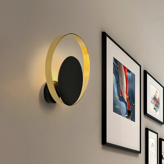 Loop Metallic Wall Lighting Idea Contemporary LED Brass Wall Sconce Light for Sleeping Room Brass Clearhalo 'Cast Iron' 'Glass' 'Industrial' 'Modern wall lights' 'Modern' 'Tiffany' 'Traditional wall lights' 'Wall Lamps & Sconces' 'Wall Lights' Lighting' 1867189