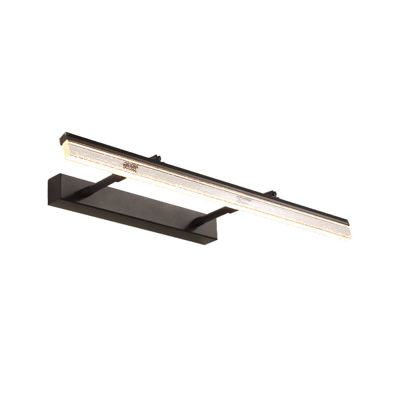 Tube Metallic Wall Vanity Lighting Modern Black Dual Arm LED Wall Mount Lamp in Warm/White Light Clearhalo 'Cast Iron' 'Glass' 'Industrial' 'Modern wall lights' 'Modern' 'Tiffany' 'Traditional wall lights' 'Vanity Lights' 'Wall Lights' Lighting' 1867718