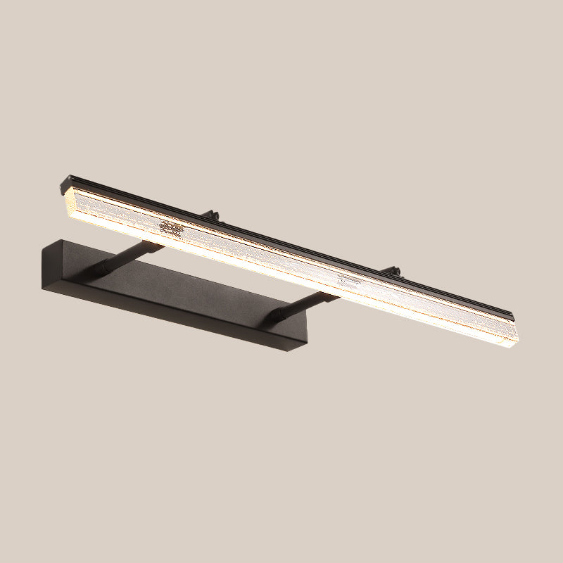Tube Metallic Wall Vanity Lighting Modern Black Dual Arm LED Wall Mount Lamp in Warm/White Light Clearhalo 'Cast Iron' 'Glass' 'Industrial' 'Modern wall lights' 'Modern' 'Tiffany' 'Traditional wall lights' 'Vanity Lights' 'Wall Lights' Lighting' 1867719