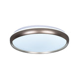 Slim Round Ceiling Lamp Modernism Metallic LED Dark Brown/Copper/Dark Gold Flush Mount Lighting Fixture for Parlor Clearhalo 'Ceiling Lights' 'Close To Ceiling Lights' 'Close to ceiling' 'Flush mount' Lighting' 1868090