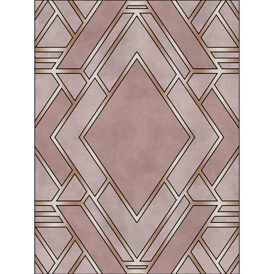 Contemporary Geometric Pattern Rug Pink Polyester Rug Pet Friendly Washable Area Carpet for Home Clearhalo 'Area Rug' 'Modern' 'Rugs' Rug' 1869029