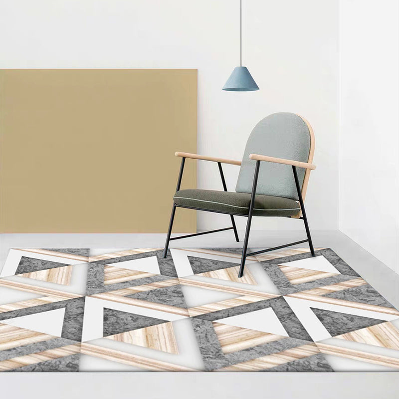 Modernism Triangle Pattern Rug Grey Polyester Rug Non-Slip Backing Pet Friendly Carpet for Living Room Grey Clearhalo 'Area Rug' 'Modern' 'Rugs' Rug' 1869071