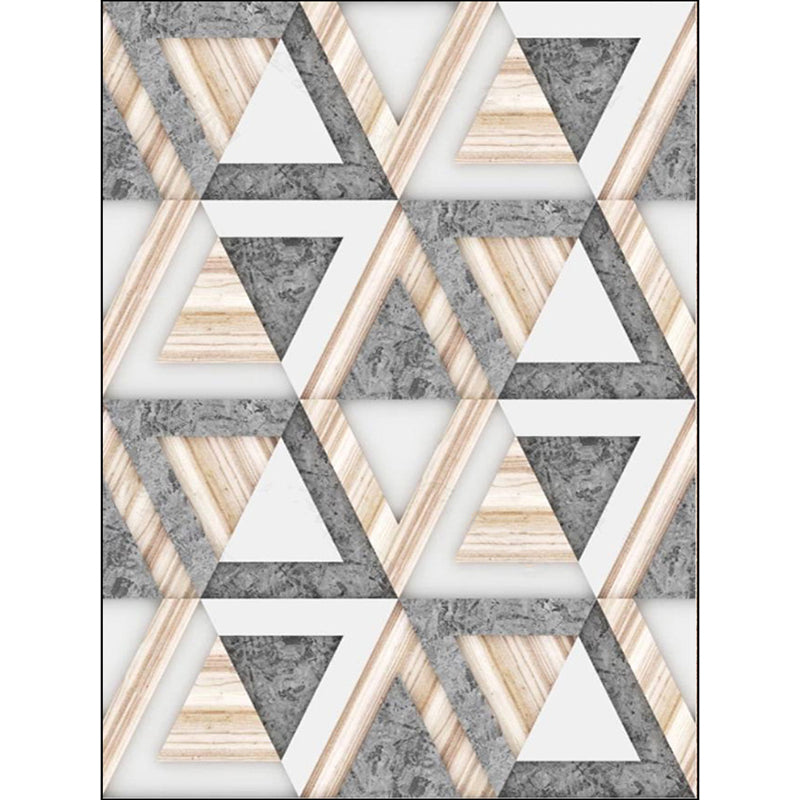 Modernism Triangle Pattern Rug Grey Polyester Rug Non-Slip Backing Pet Friendly Carpet for Living Room Clearhalo 'Area Rug' 'Modern' 'Rugs' Rug' 1869073