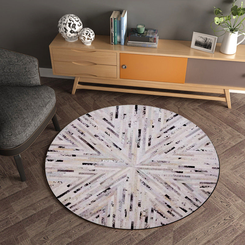 Creative Geometrical Indoor Rug Multicolor Polyester Area Carpet Anti-Slip Backing Pet Friendly Washable Rug for Study Light Pink Clearhalo 'Area Rug' 'Modern' 'Rugs' Rug' 1869205