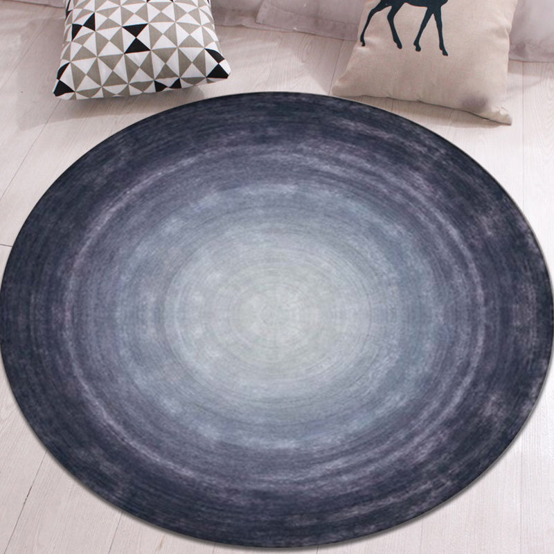 Multicolor Home Rug Novelty Ombre Pattern Rug Polyester Machine Washable Non-Slip Backing Carpet Navy Clearhalo 'Area Rug' 'Modern' 'Rugs' Rug' 1869281