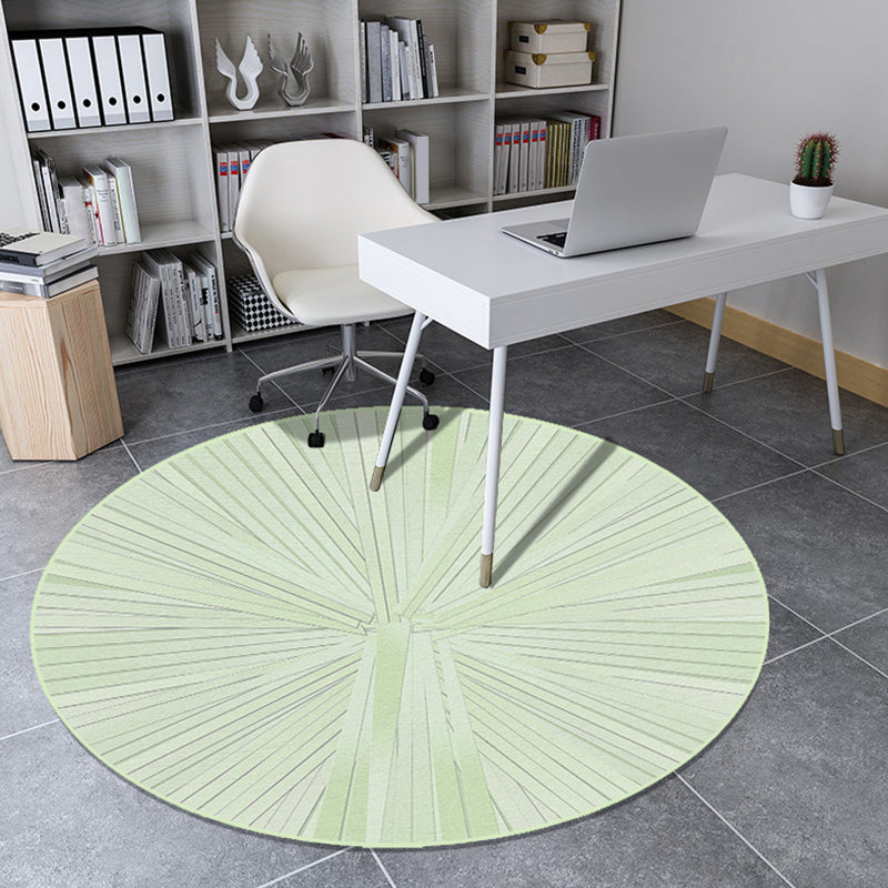 Living Room Rug Modern Radial Pattern Rug Polyester Machine Washable Non-Slip Backing Area Rug Green Clearhalo 'Area Rug' 'Modern' 'Rugs' Rug' 1869393