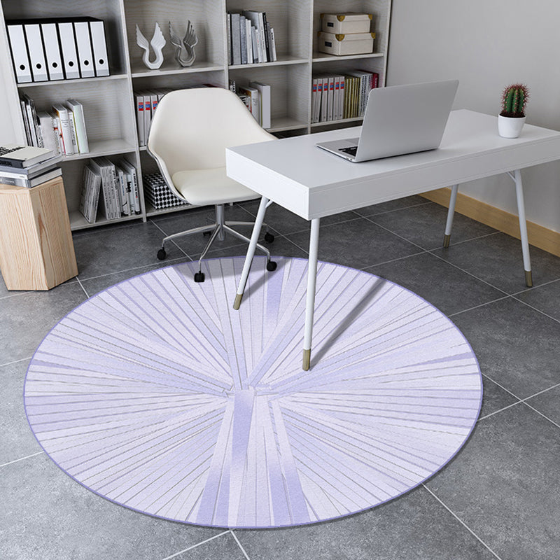 Living Room Rug Modern Radial Pattern Rug Polyester Machine Washable Non-Slip Backing Area Rug Purple Clearhalo 'Area Rug' 'Modern' 'Rugs' Rug' 1869396