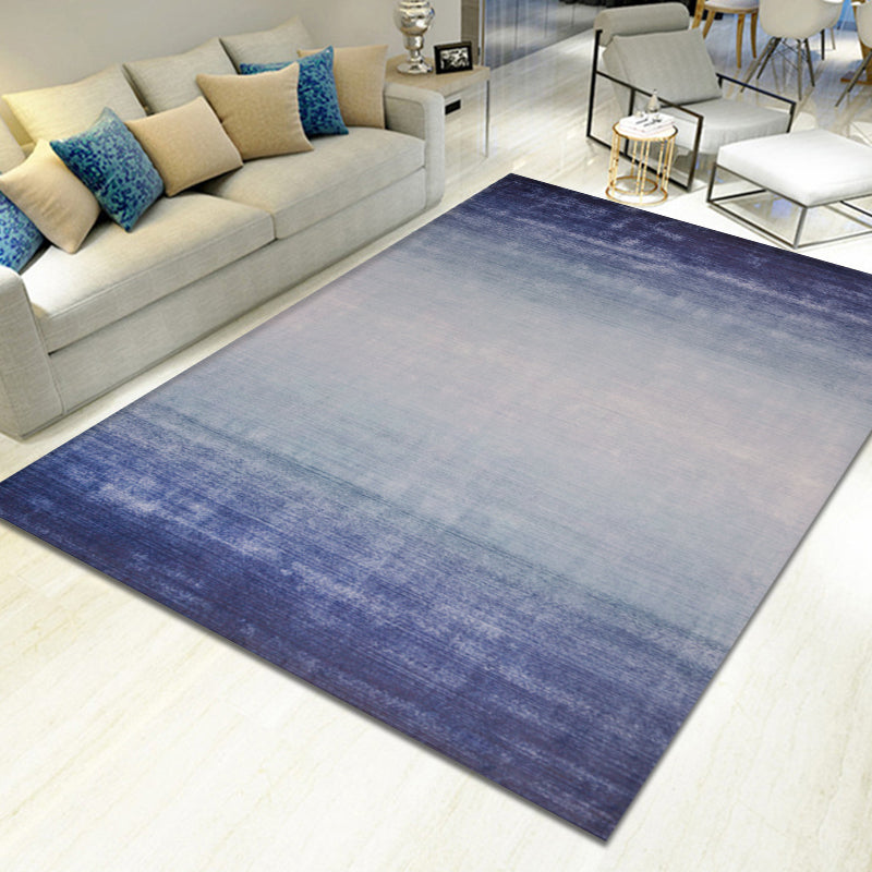 Modernist Ombre Pattern Rug Multicolor Synthetics Carpet Anti-Slip Pet Friendly Washable Rug for Living Room Blue Clearhalo 'Area Rug' 'Modern' 'Rugs' Rug' 1869643