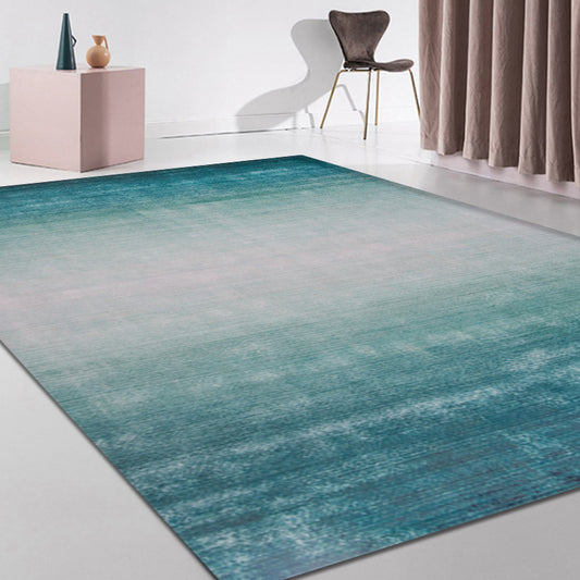 Modernist Ombre Pattern Rug Multicolor Synthetics Carpet Anti-Slip Pet Friendly Washable Rug for Living Room Green Clearhalo 'Area Rug' 'Modern' 'Rugs' Rug' 1869651