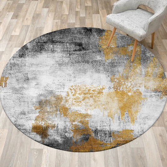 Industrial Living Room Rug Grey Abstract Rug Synthetics Washable Non-Slip Pet Friendly Area Rug Clearhalo 'Area Rug' 'Rug' 1869798