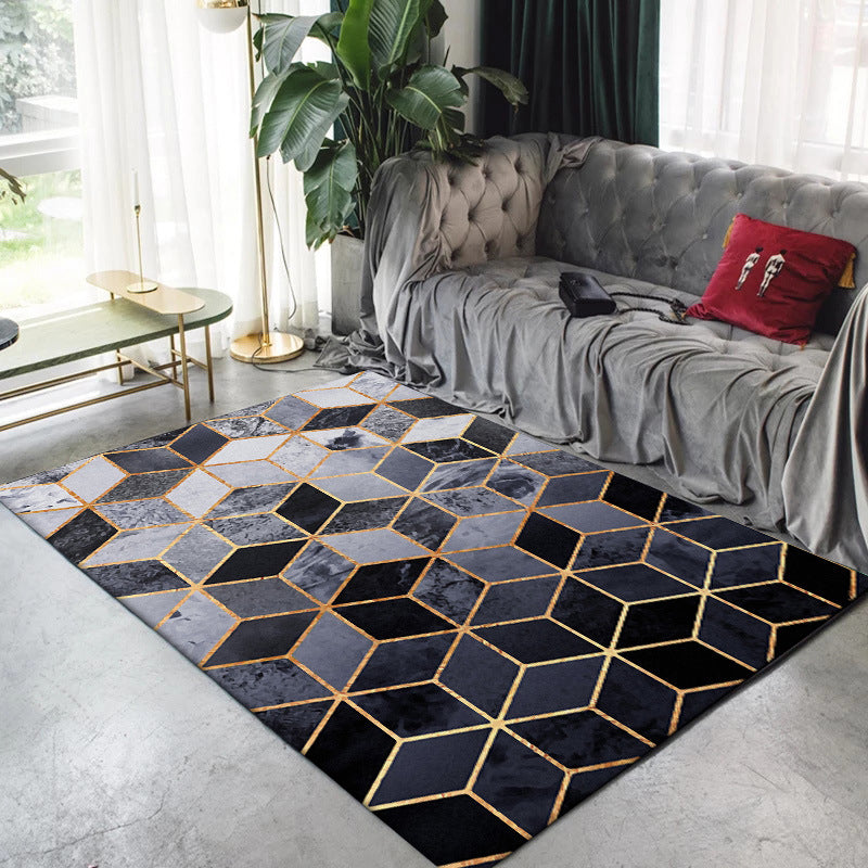 Multicolor Bedroom Rug Modernist Geometric Pattern Rug Polyester Anti-Slip Backing Washable Area Rug Clearhalo 'Area Rug' 'Modern' 'Rugs' Rug' 1869974