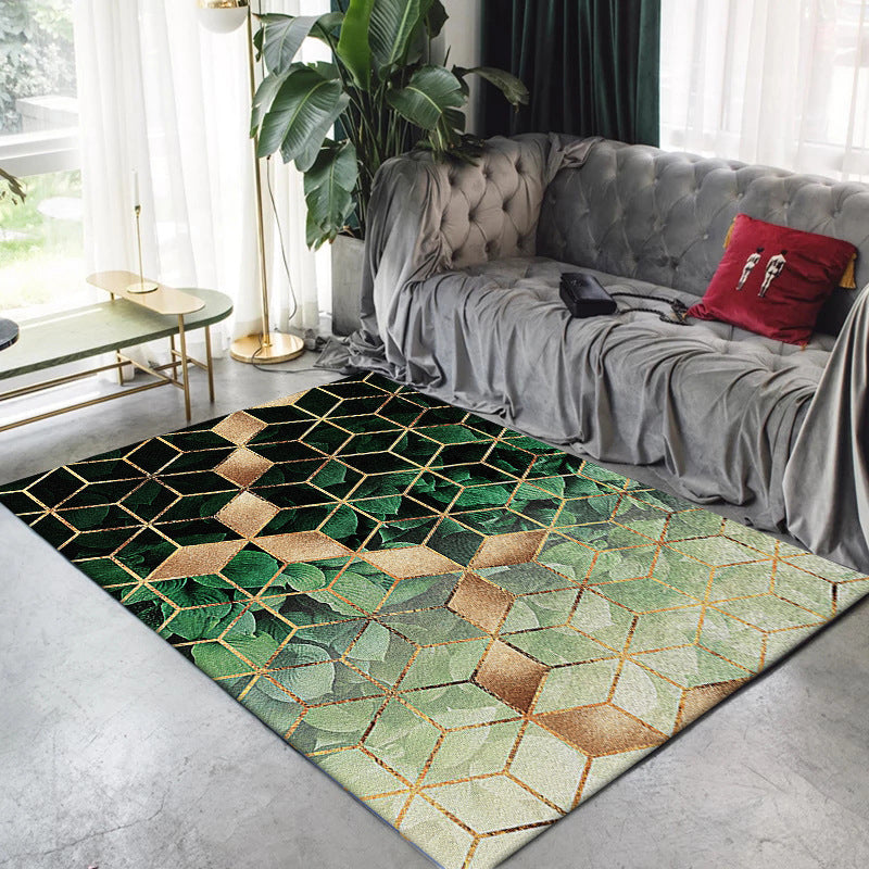 Multicolor Bedroom Rug Modernist Geometric Pattern Rug Polyester Anti-Slip Backing Washable Area Rug Clearhalo 'Area Rug' 'Modern' 'Rugs' Rug' 1869981