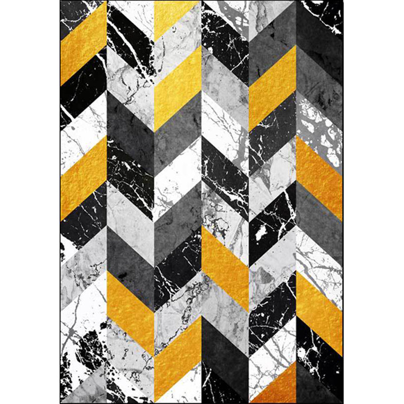 Multicolor Parlor Rug Modernism Geometry Marble Pattern Rug Polyester Machine Washable Non-Slip Backing Carpet Clearhalo 'Area Rug' 'Modern' 'Rugs' Rug' 1869986