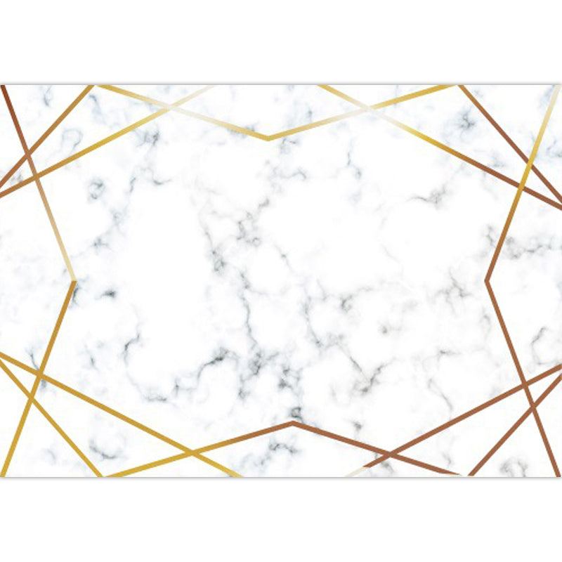 Stylish Marble Surface Pattern Rug White Novelty Rug Polyester Pet Friendly Washable Non-Slip Area Rug for Home Clearhalo 'Area Rug' 'Modern' 'Rugs' Rug' 1870085