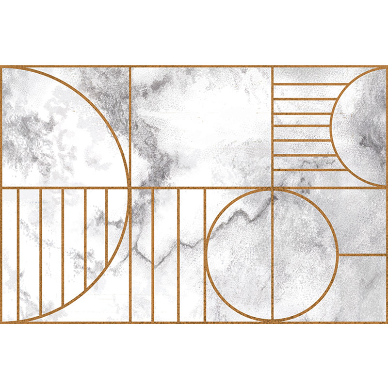 Marble Geometry Pattern Rug Polyester Modernist Rug Washable Anti-Slip Backing Carpet for Parlor Clearhalo 'Area Rug' 'Modern' 'Rugs' Rug' 1870153