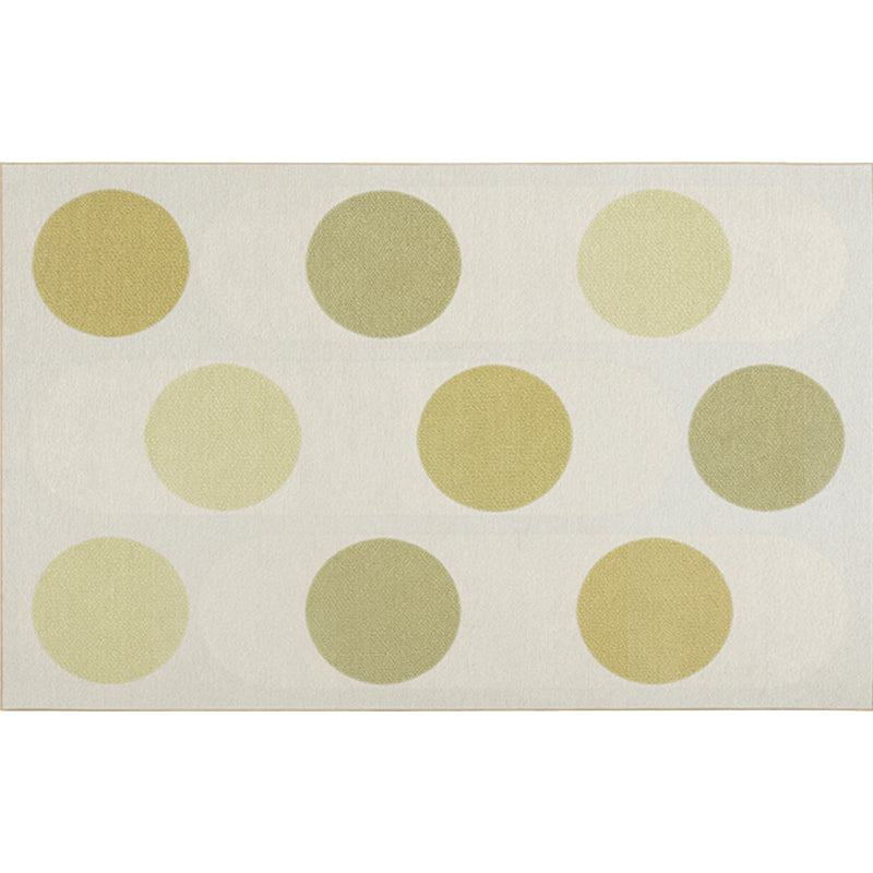 Beige Polka Dot Pattern Rug Chenille Modern Rug Pet Friendly Washable Non-Slip Area Rug for Living Room Clearhalo 'Area Rug' 'Modern' 'Rugs' Rug' 1870276